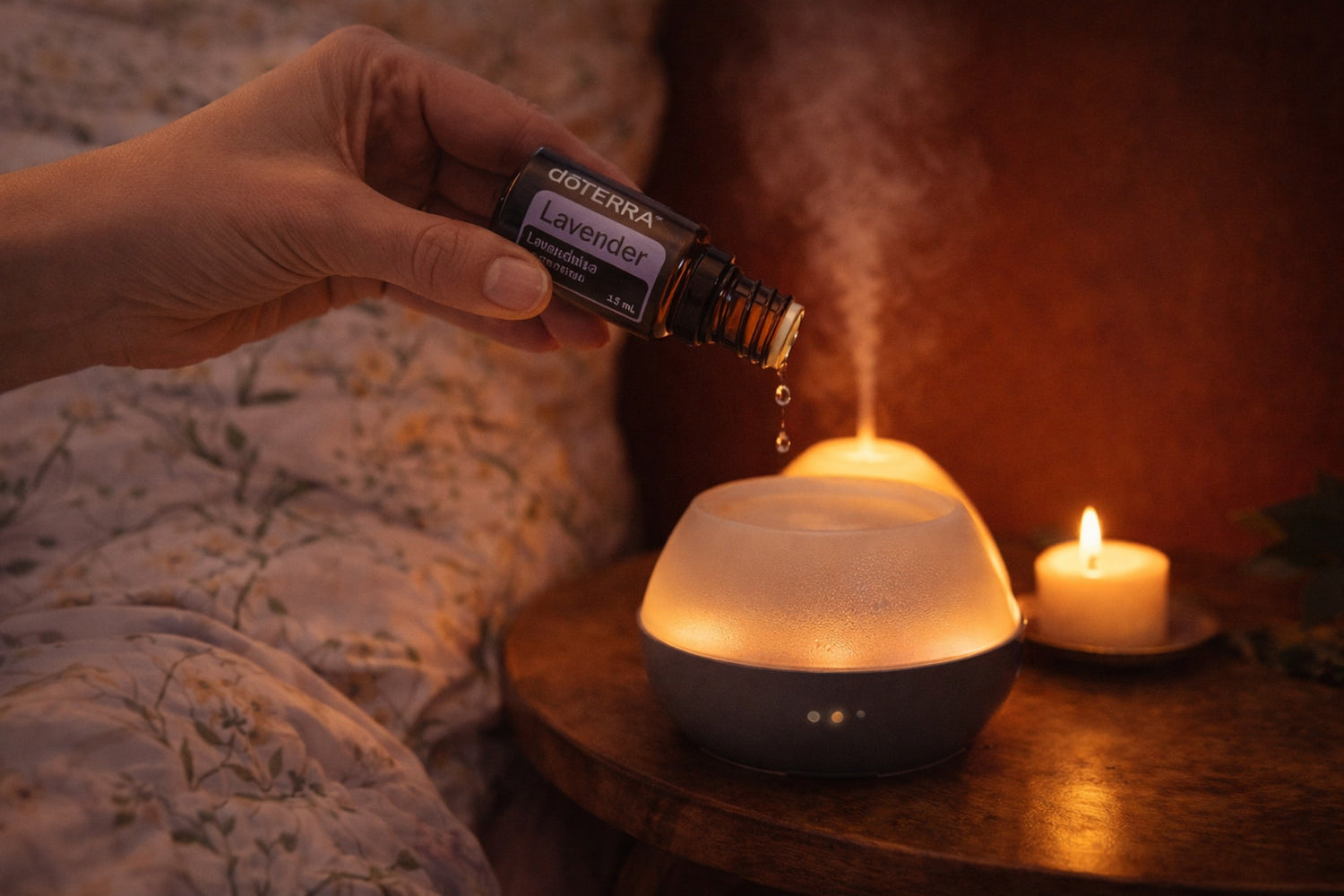 Beruhigendes Lavendelöl Moon Serenity von LuxCocoon für Abendrituale – besser schlafen mit ätherischen Ölen.