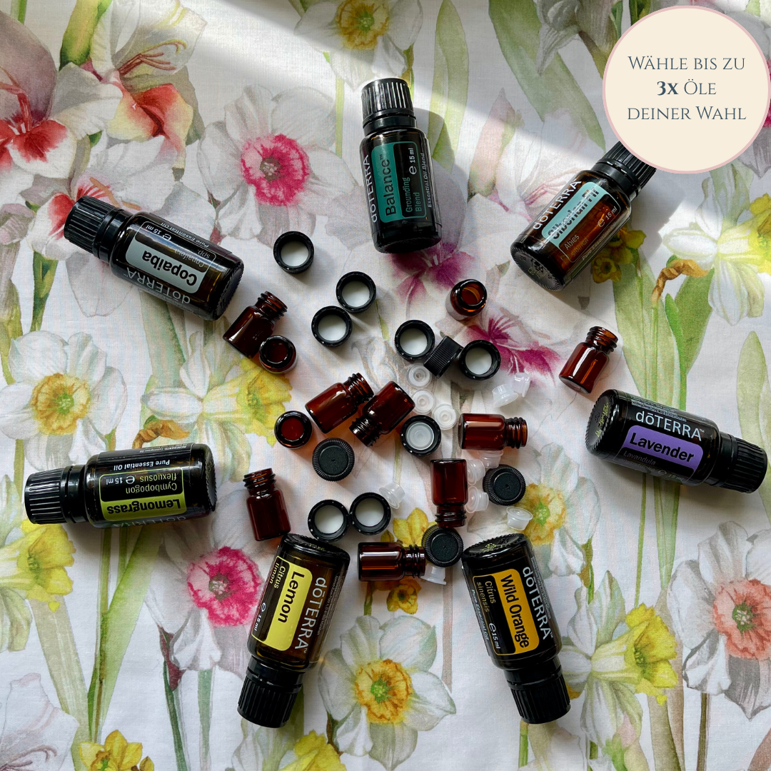 doTERRA Duftproben Set mit 3 ätherischen Ölen zum Testen für zuhause