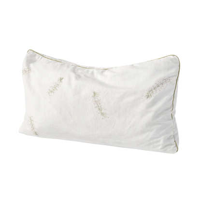 Rechteckiger Kissenbezug Erika 40x80 cm aus hochwertigem Mako-Satin mit Blumenmotiv