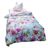Mako-Satin Bettwäsche Sommerblume von LuxCocoon mit floralem Design aus feinster Baumwolle